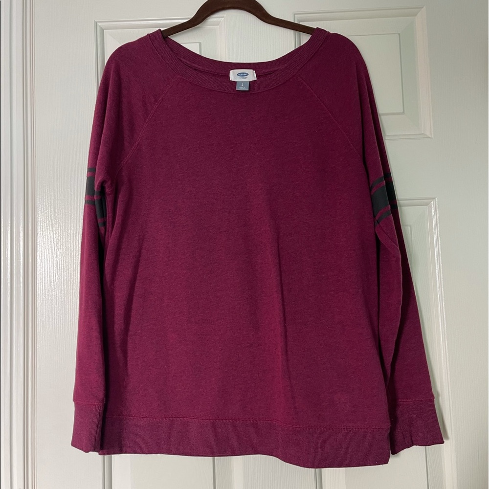 Old Navy Maroon Crew Neck Sweater